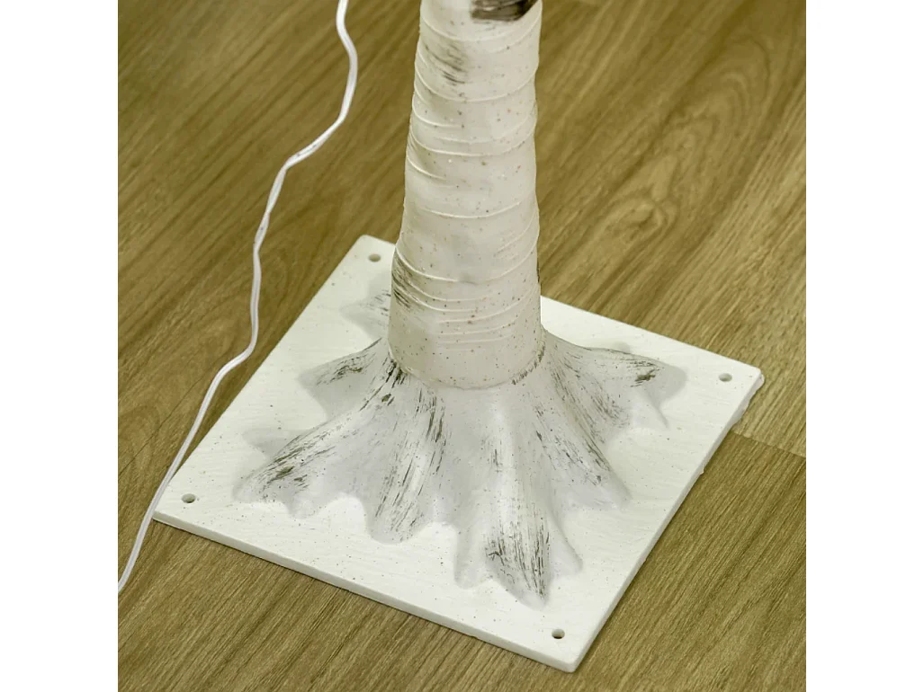 Künstliche mit 120 LED-Lichtern, 3 Helligkeitsstufen, Deko-Pflanze faltbare Äste,150 cm