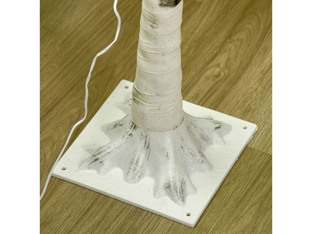 Künstliche mit 120 LED-Lichtern, 3 Helligkeitsstufen, Deko-Pflanze faltbare Äste,150 cm