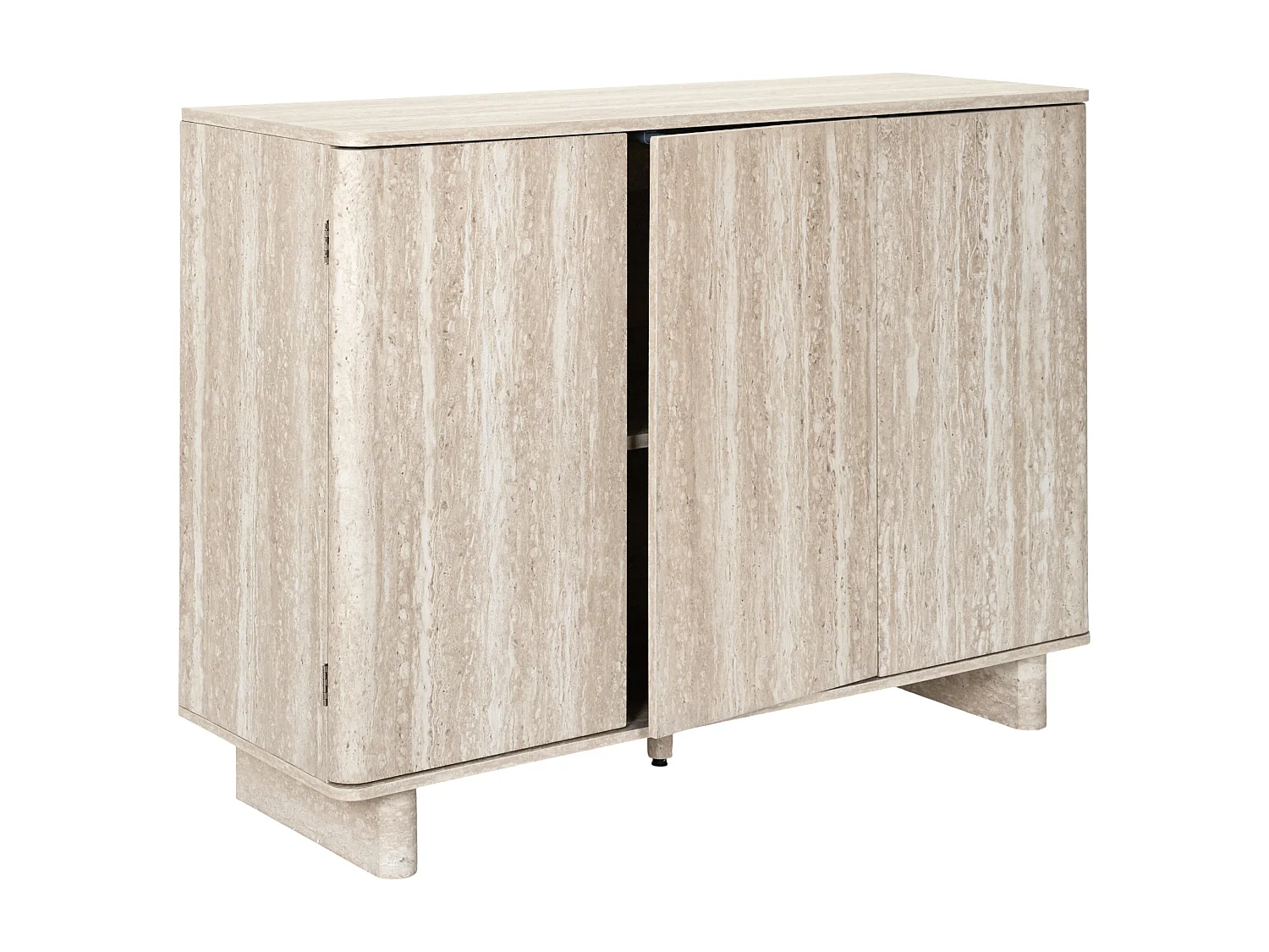 Buffet 3 Portes Pietra Blanc, Beige