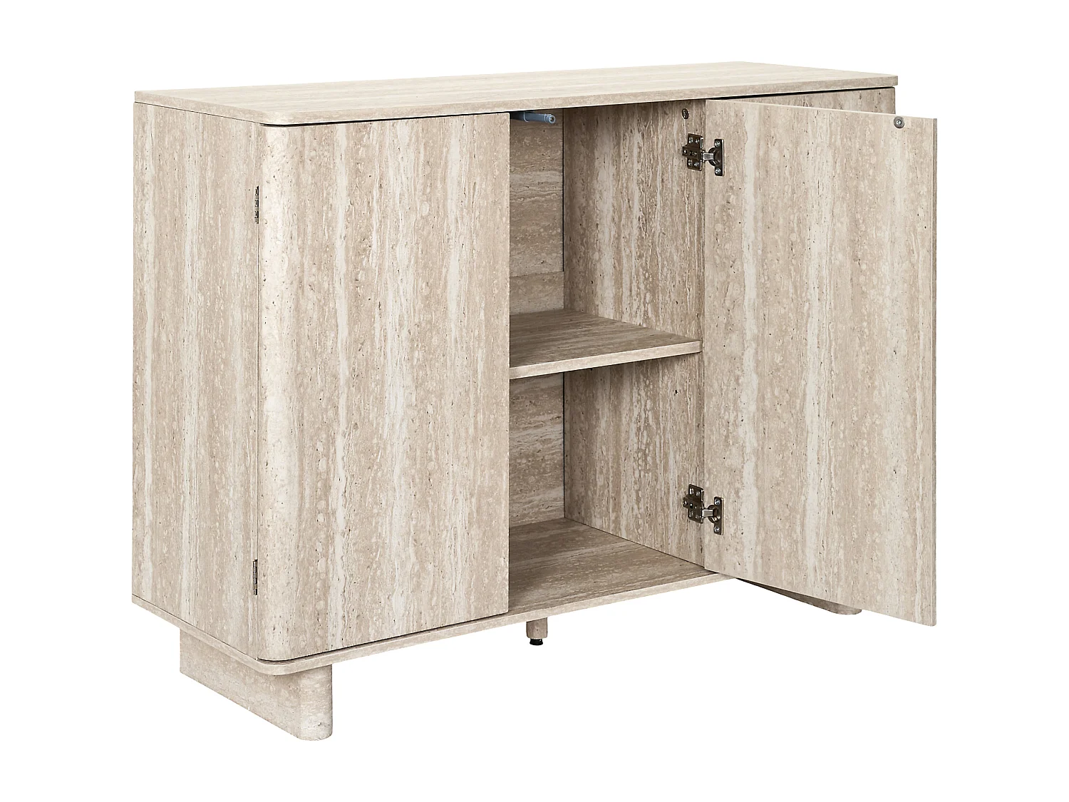 Buffet 3 Portes Pietra Blanc, Beige