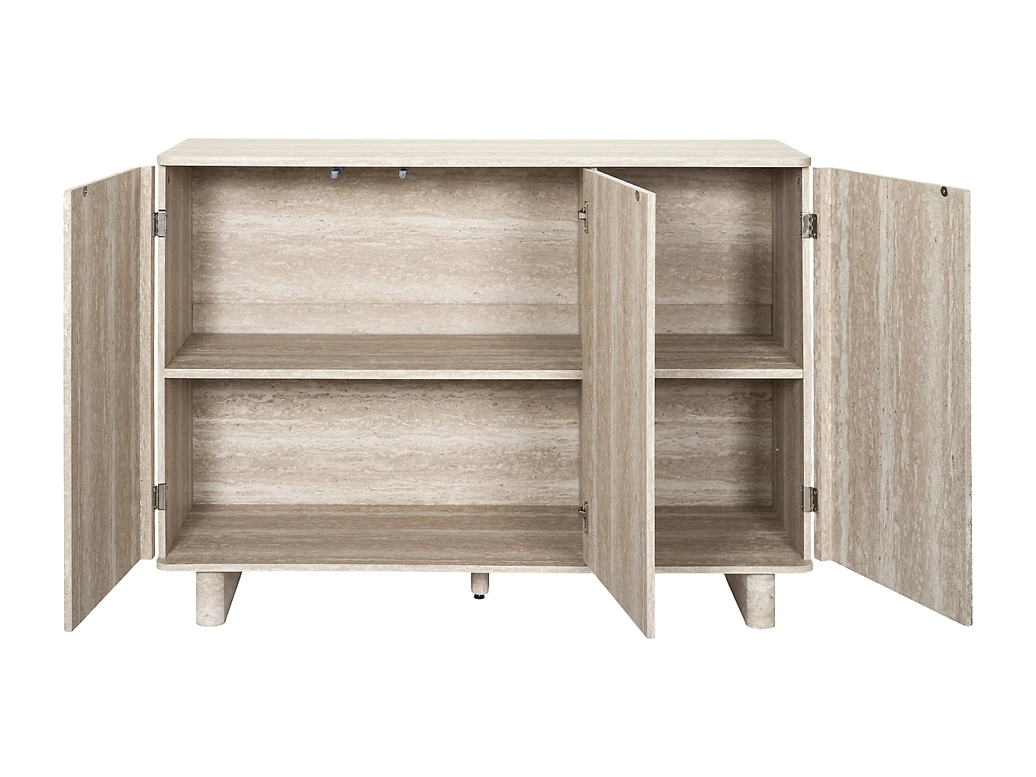 Buffet 3 Portes Pietra Blanc, Beige