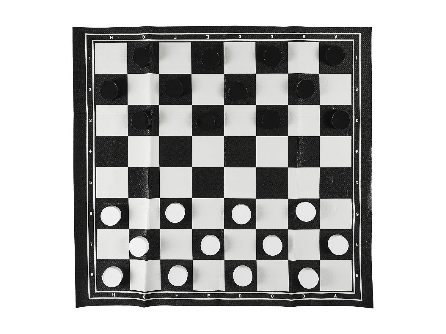 Juego 2 en 1 Ajedrez y Damas Exterior Resistente a la Intemperie