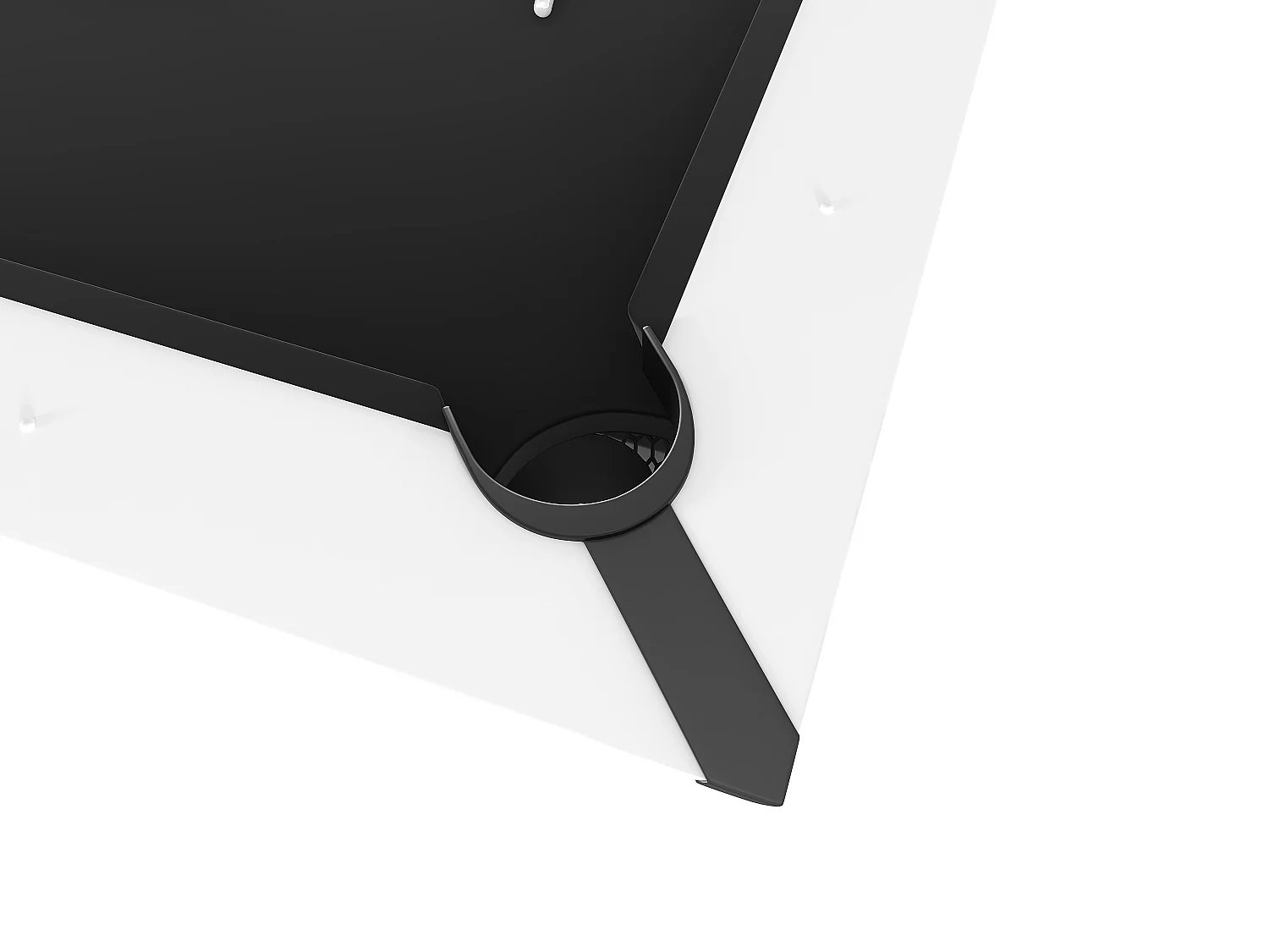 Table de billard - 213.4 x 122.4 x 81.3 cm - Noir et blanc - HARRISON