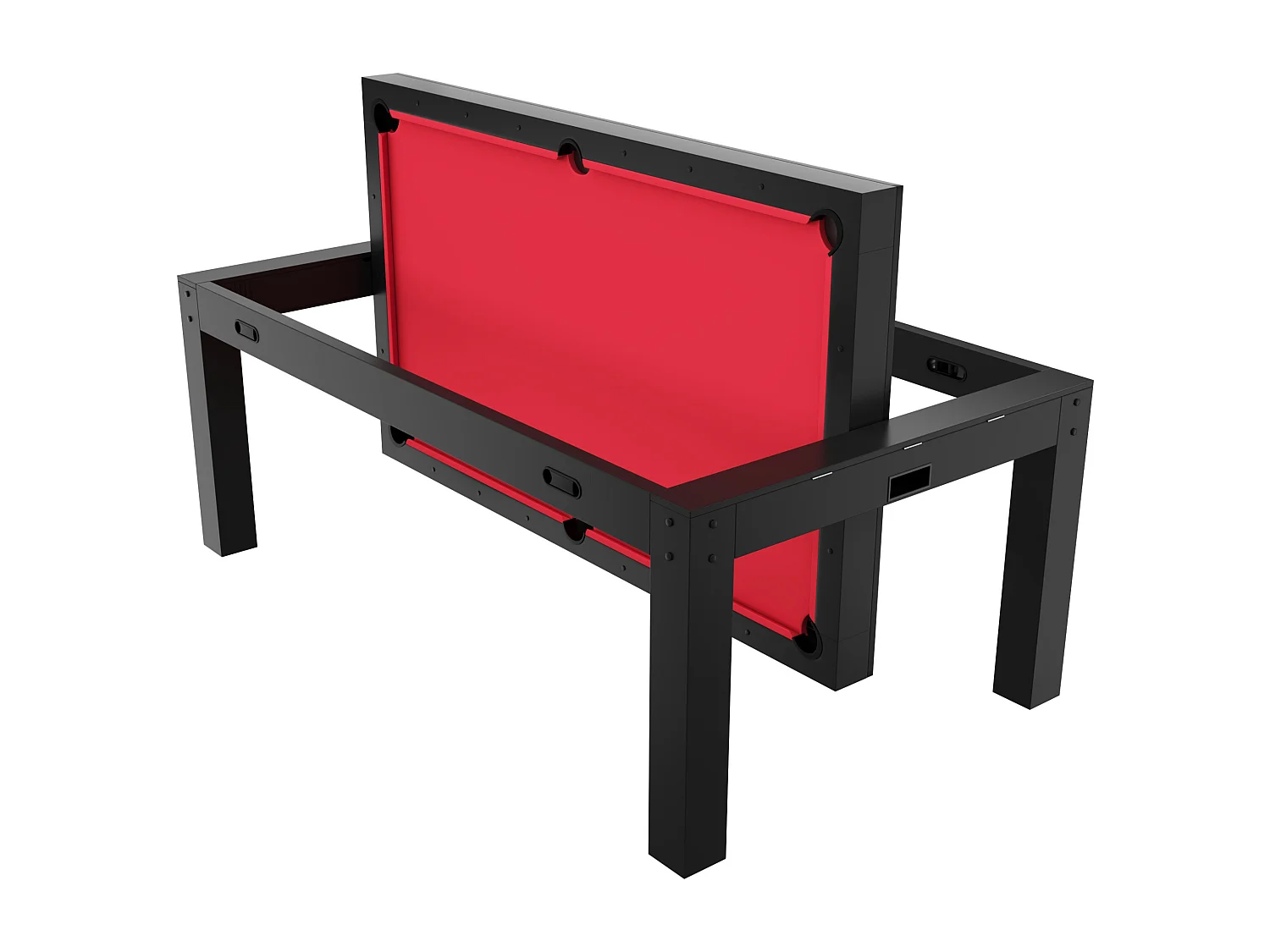 Table transformable 4 en 1 - Billard & Ping-pong & Air hockey - Noir - 213 x 121 x 81.2 cm - GRAYSON