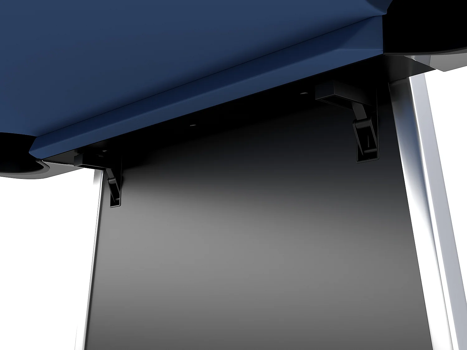 Table de jeux transformable pivotante 4 en 1 - L203 x P111,5 x H81,3 cm - Noir mat - SEBASTIAN