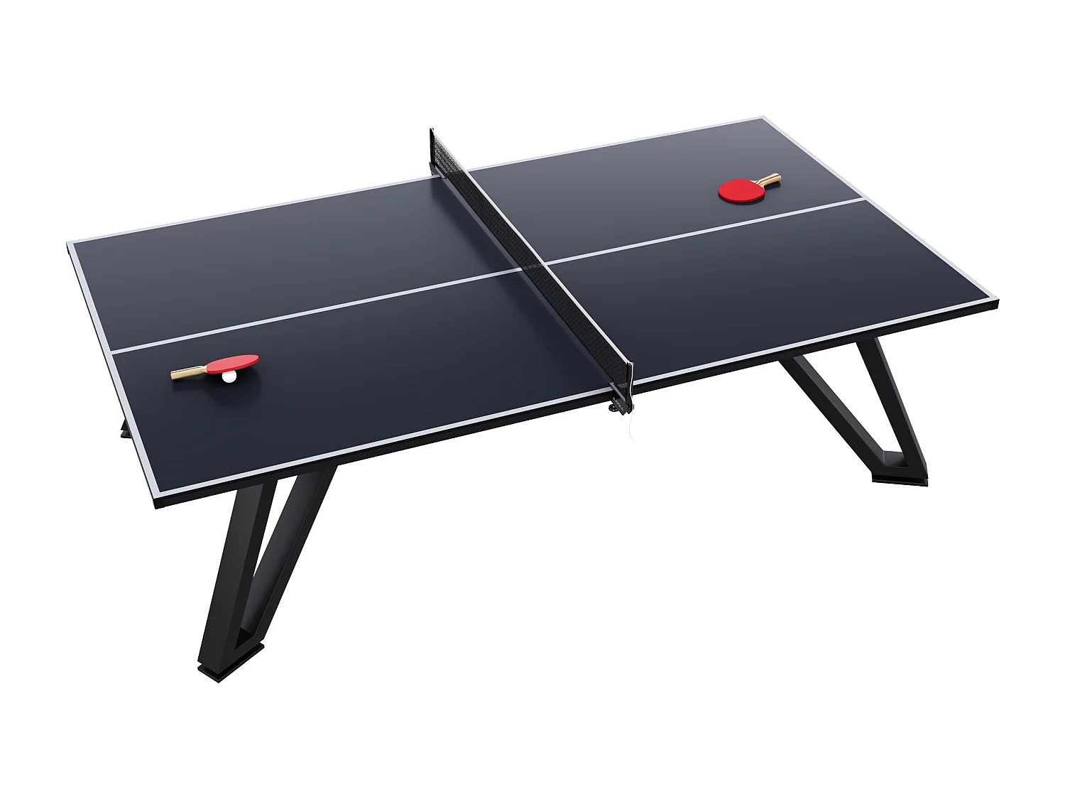 Table de ping pong extérieur fixe - 274 x 152.5 x 76 cm - Noir - WESTON