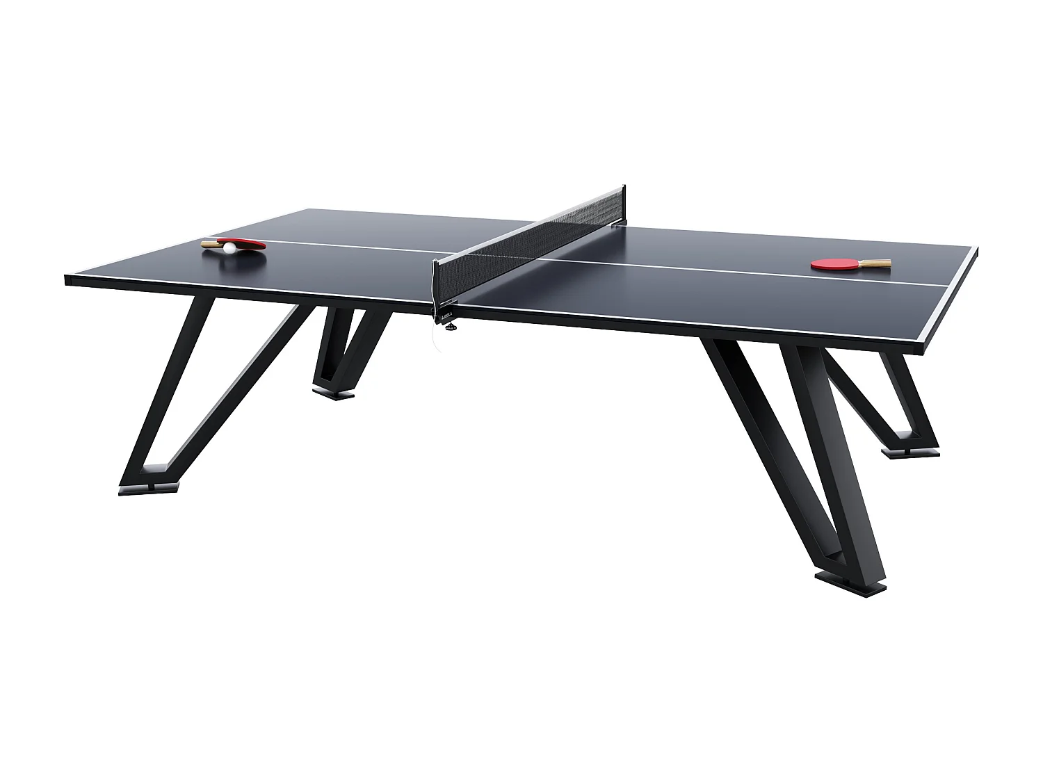 Table de ping pong extérieur fixe - 274 x 152.5 x 76 cm - Noir - WESTON