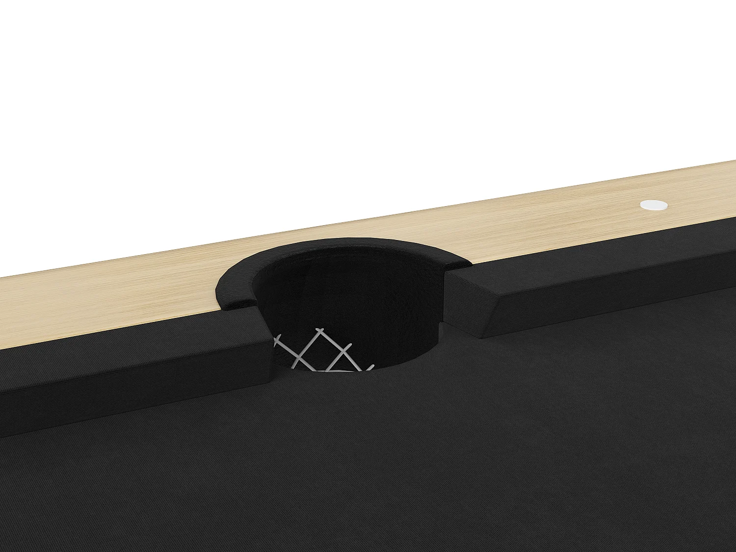 Table transformable - Billard & Ping-pong - 213 x 112 x 81.5 cm - Noir et Blanc - BALTHAZAR