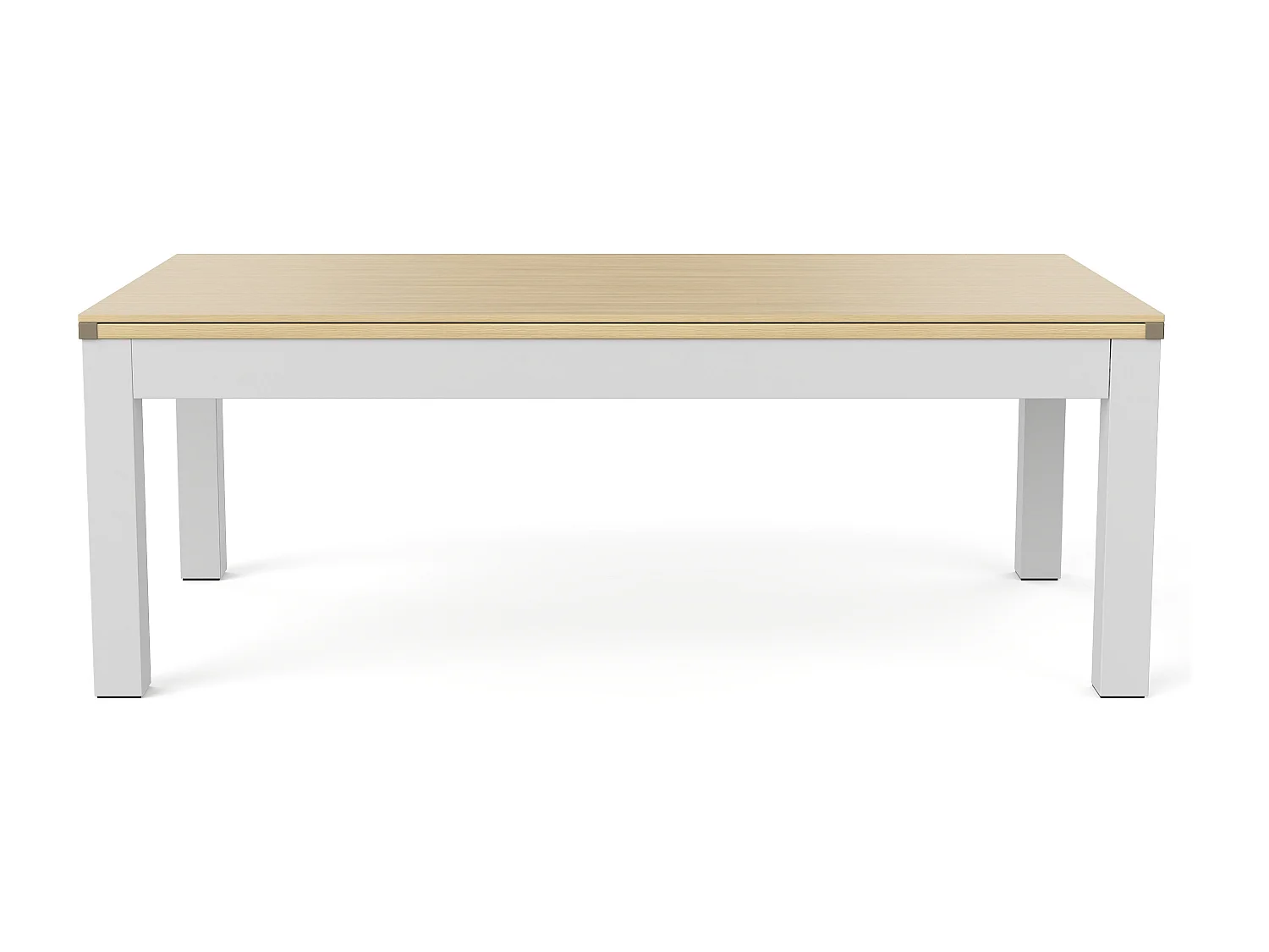 Table transformable - Billard & Ping-pong - 213 x 112 x 81.5 cm - Noir et Blanc - BALTHAZAR