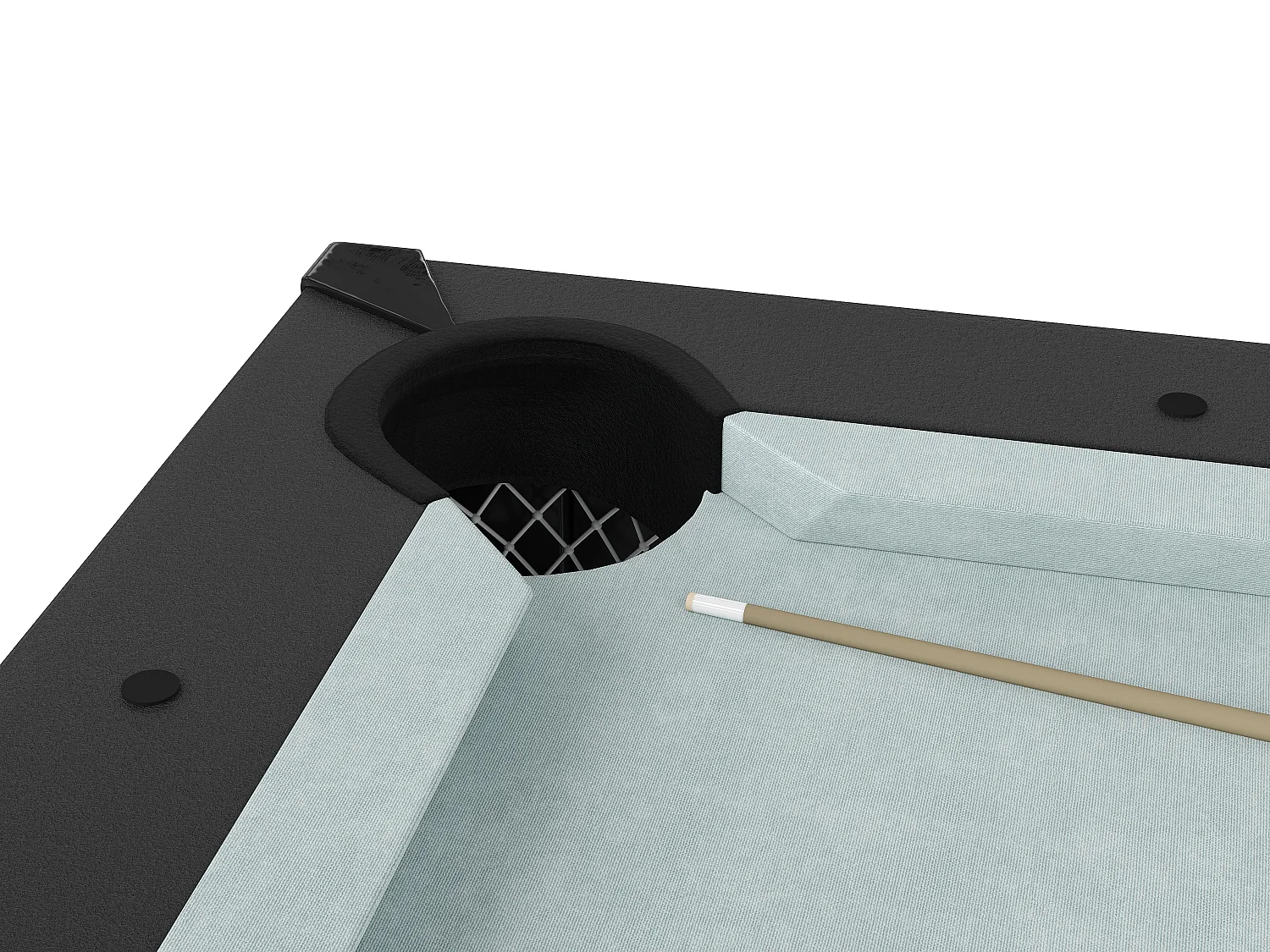 Table transformable - Billard & Ping-pong - 213 x 112 x 81.5 cm - Gris et Noir - BALTHAZAR