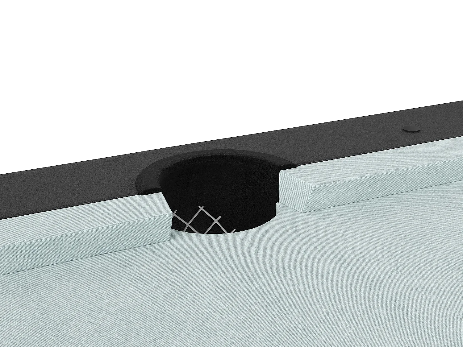 Table transformable - Billard & Ping-pong - 213 x 112 x 81.5 cm - Gris et Noir - BALTHAZAR