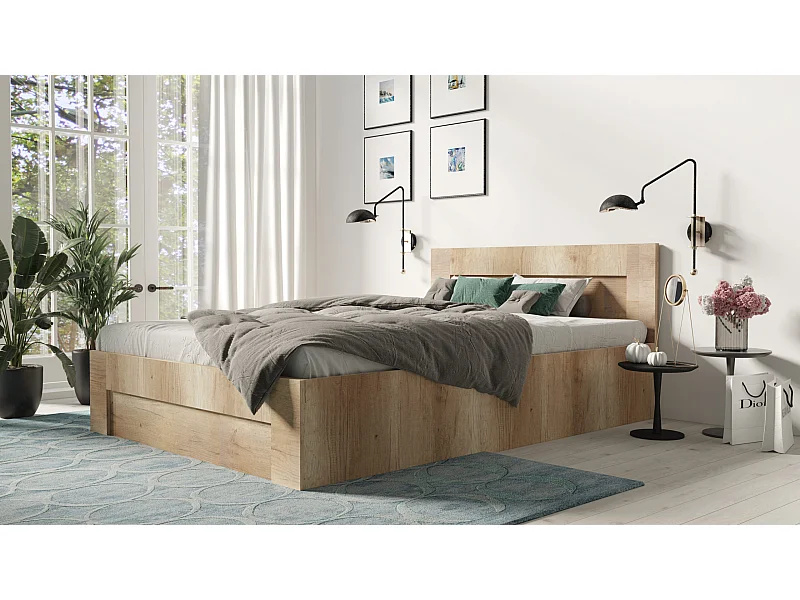 Bett 120 cm x 200 cm mit seitlicher Öffnung | CANYON | Stauraum + Lattenrost