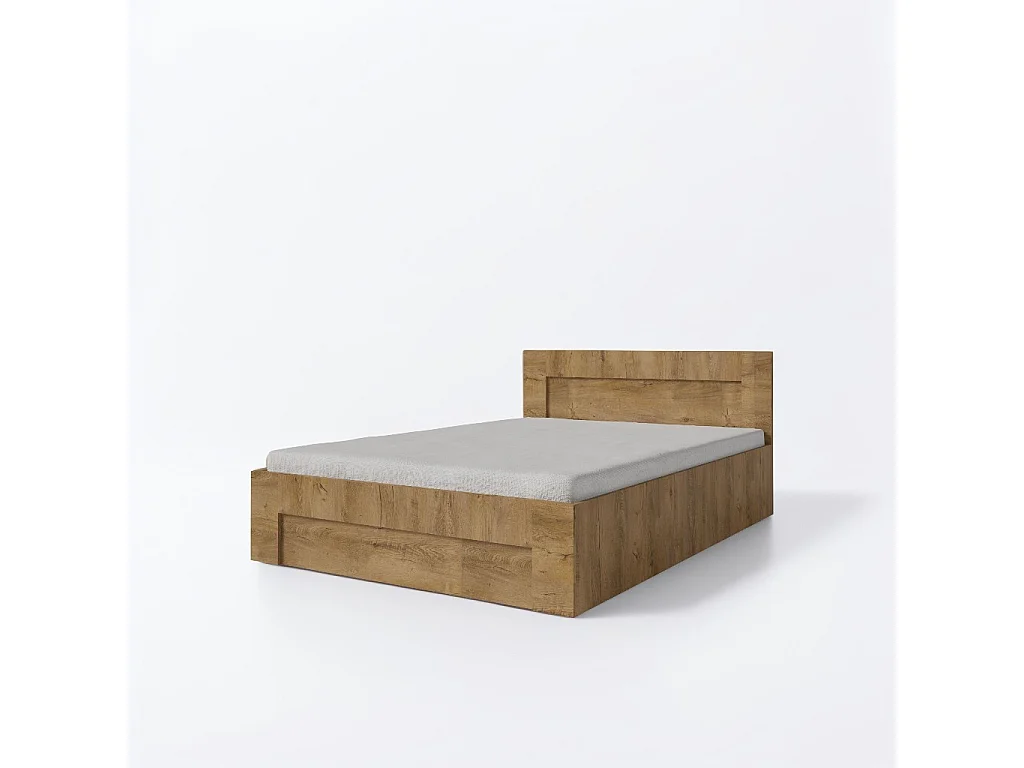 Bett 120 cm x 200 cm mit seitlicher Öffnung | LEFKAS | Stauraum + Lattenrost