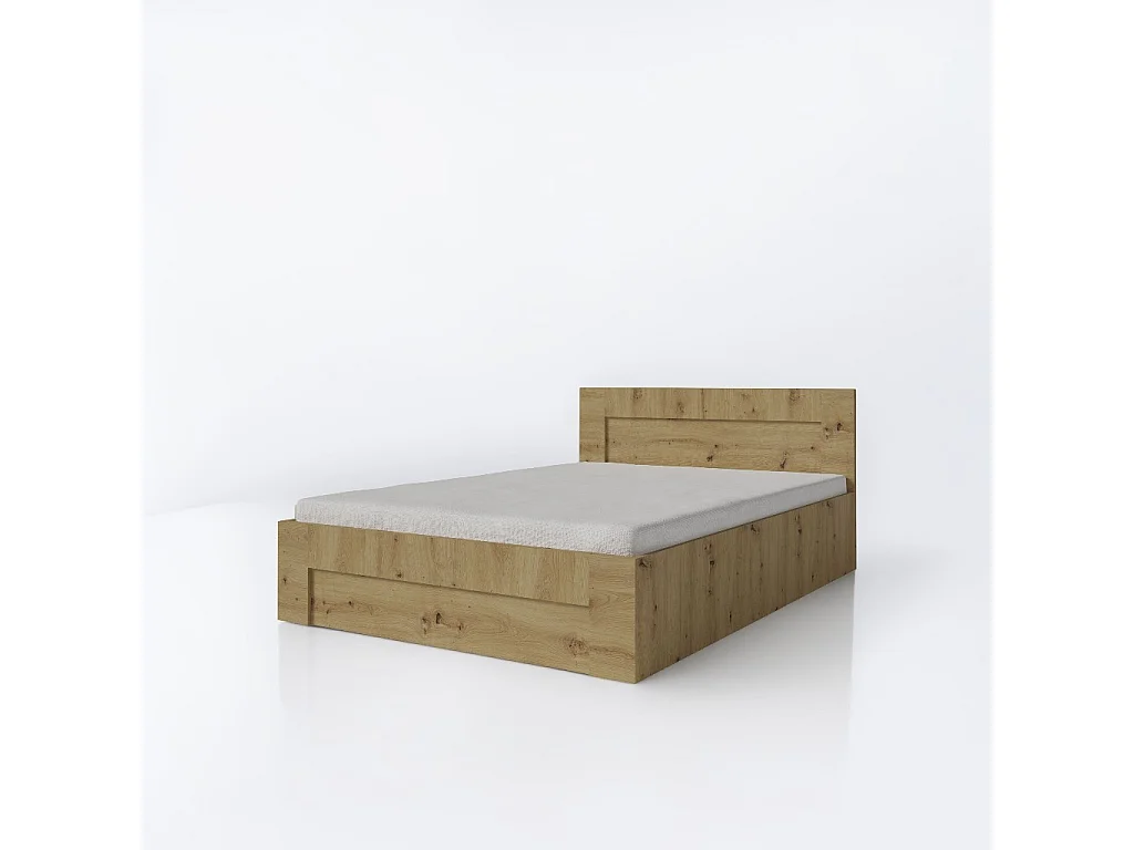 Bett 120 cm x 200 cm mit seitlicher Öffnung | ARTISAN | Stauraum + Lattenrost