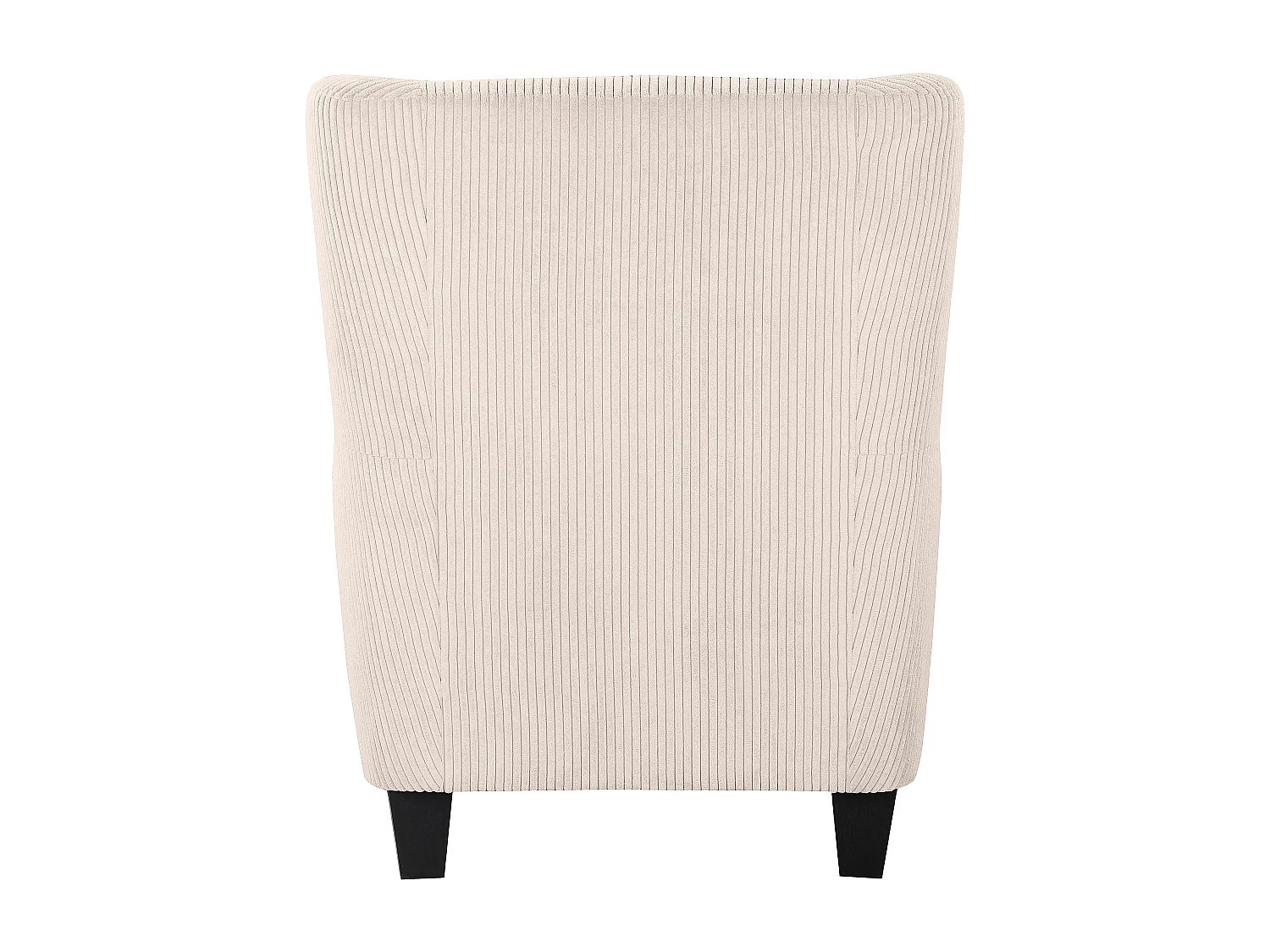 Zhili | Fauteuil avec tabouret en tissu crème