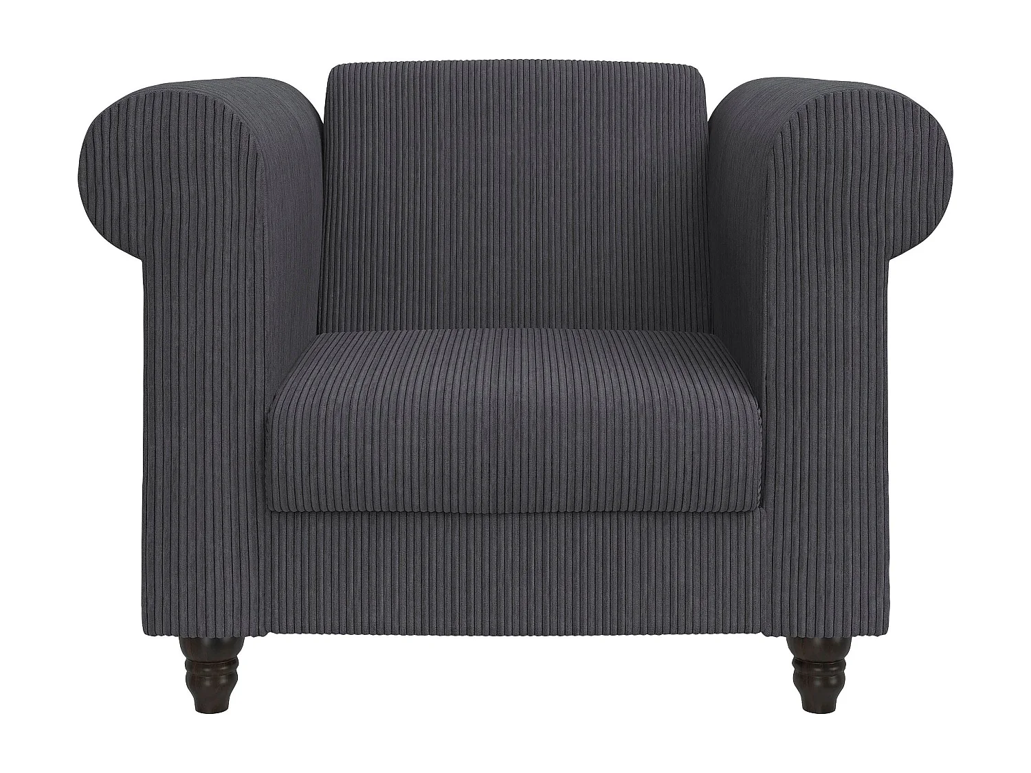 Felix II | Chaise longue en tissu anthracite