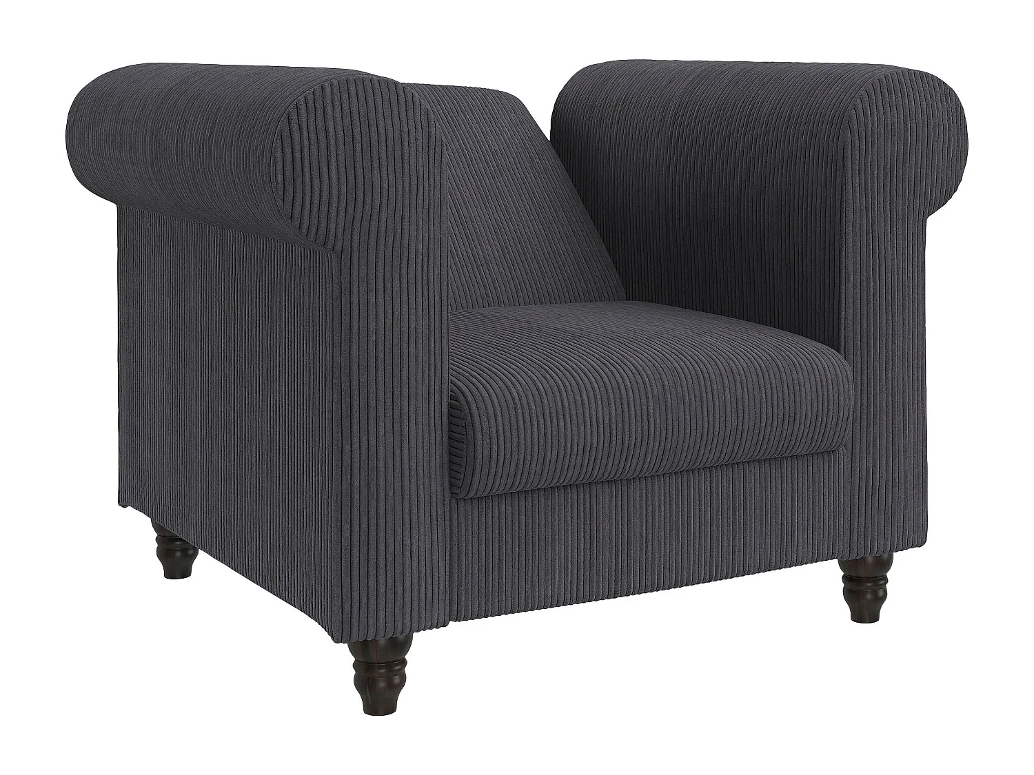 Felix II | Chaise longue en tissu anthracite