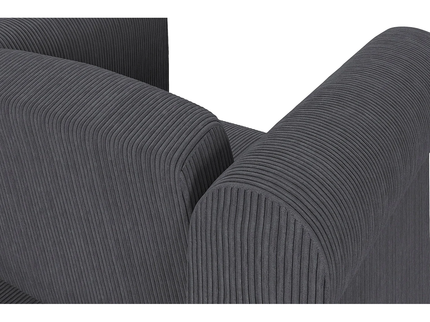 Felix II | Chaise longue en tissu anthracite