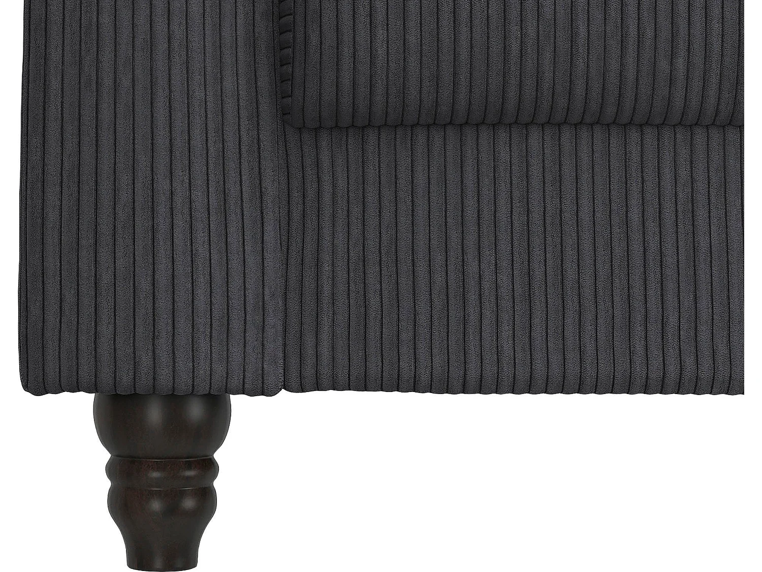 Felix II | Chaise longue en tissu anthracite