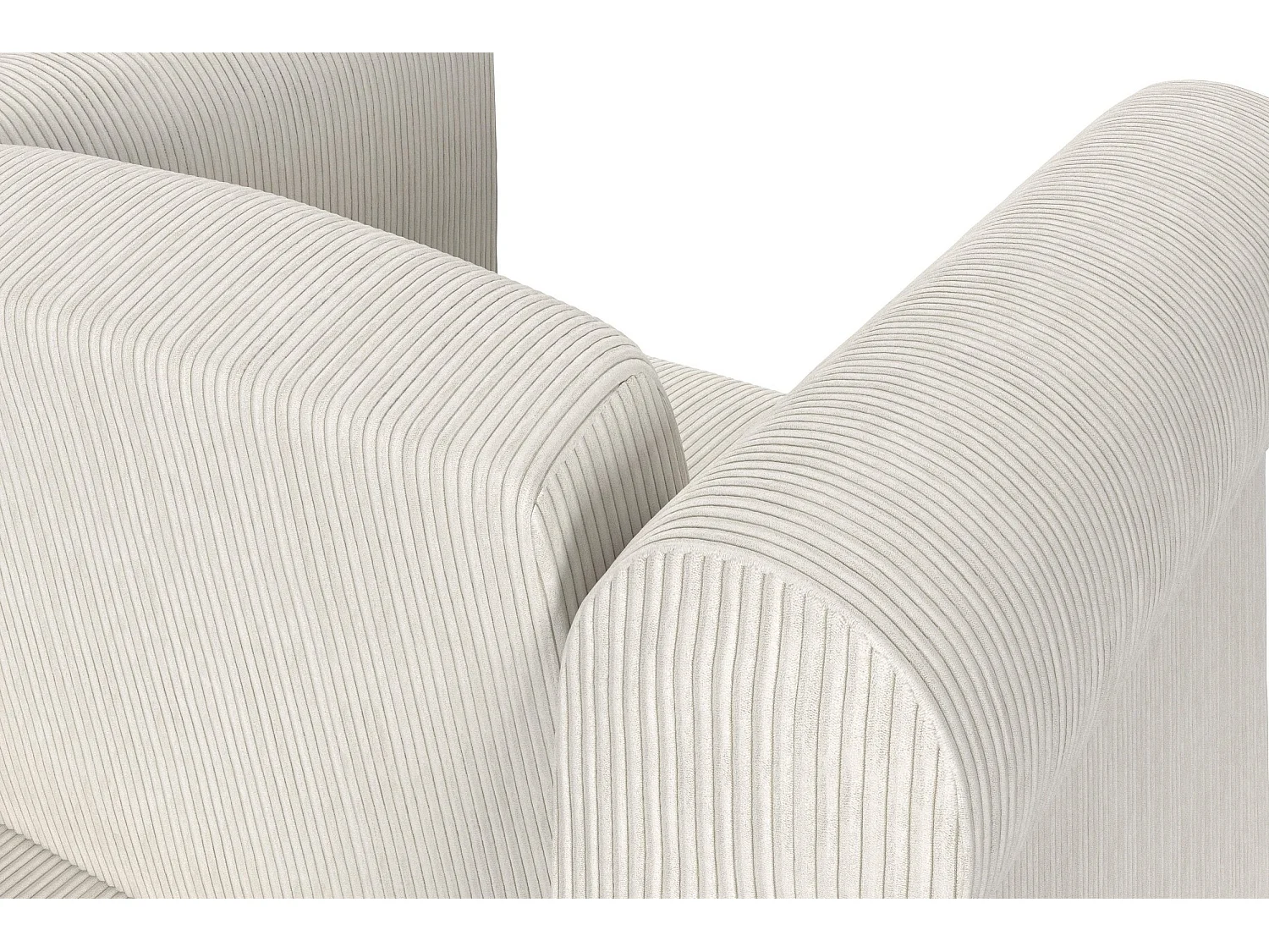 Felix II | Chaise longue en tissu crème