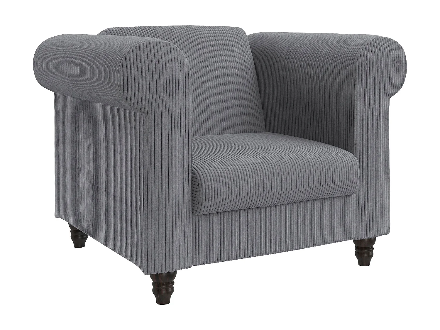 Felix II | Chaise longue en tissu gris