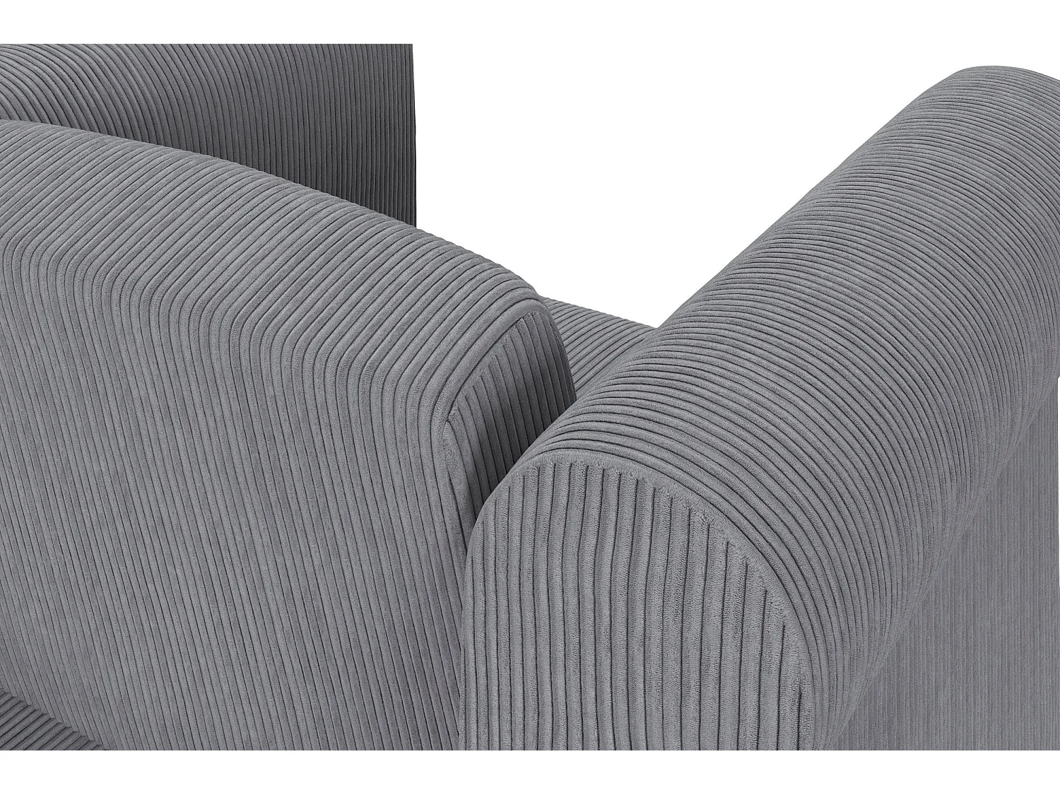 Felix II | Chaise longue en tissu gris