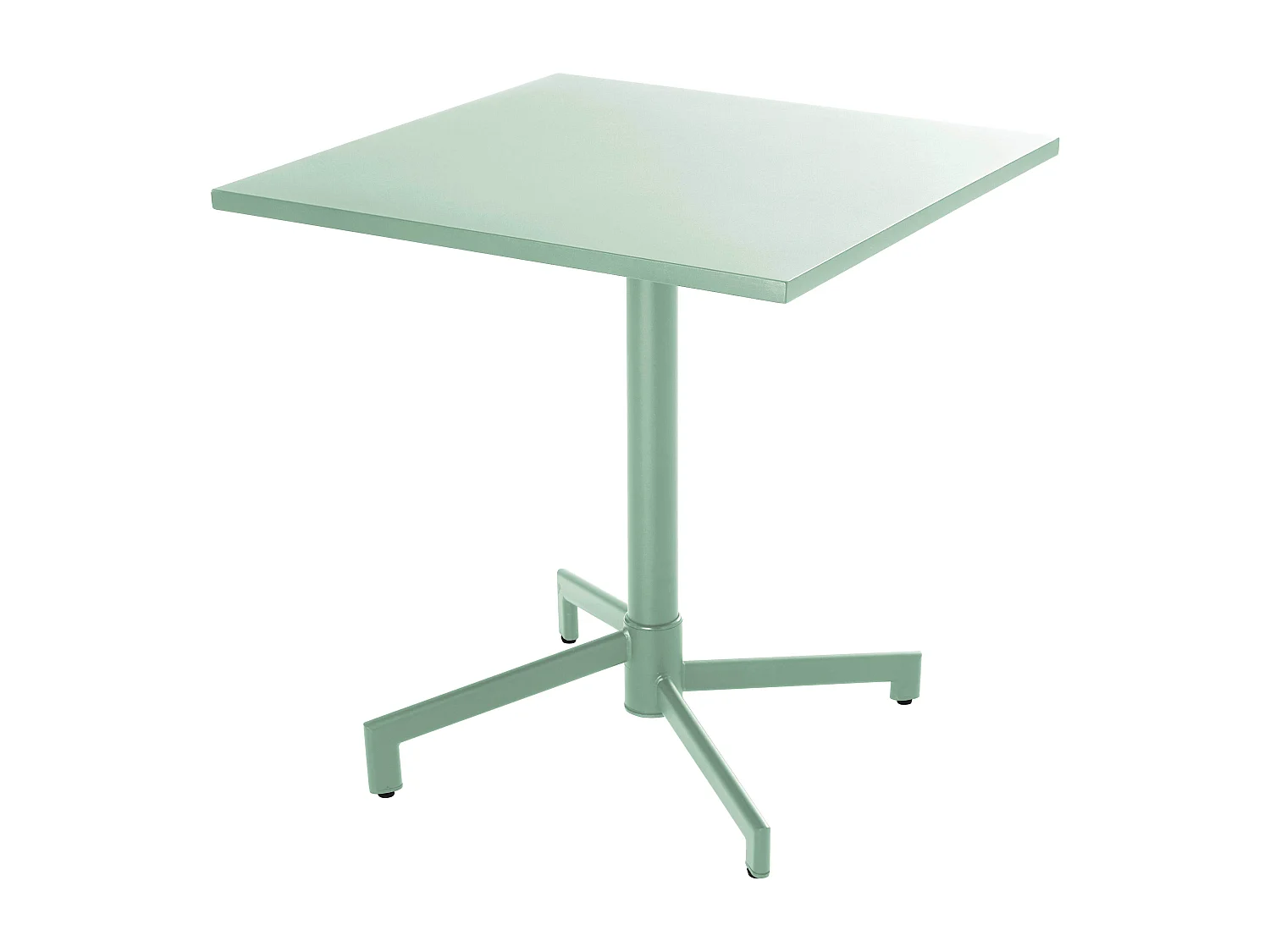 Vierkante bistro-tuintafel met saliegroen opklapbaar blad