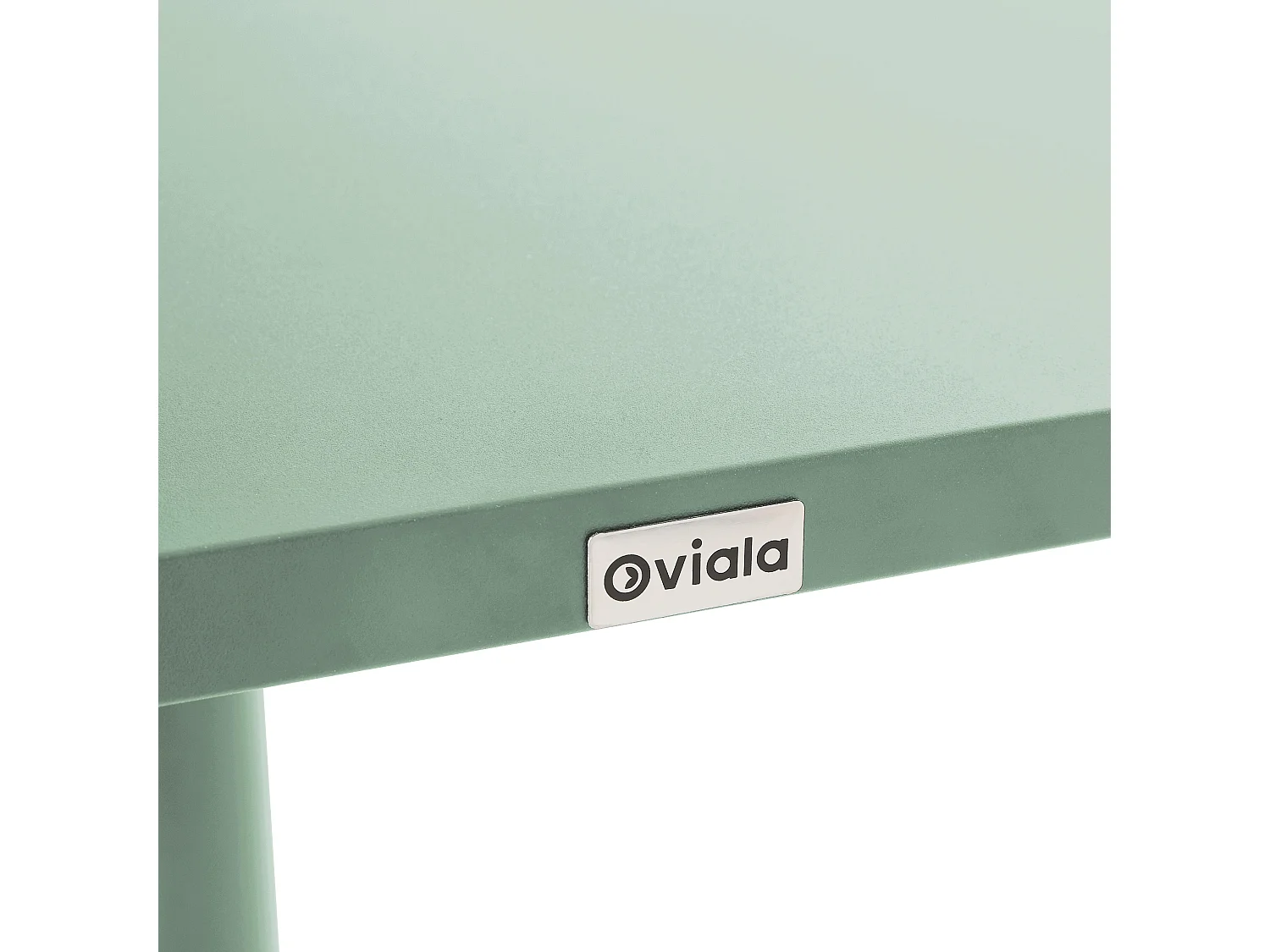 Vierkante bistro-tuintafel met saliegroen opklapbaar blad