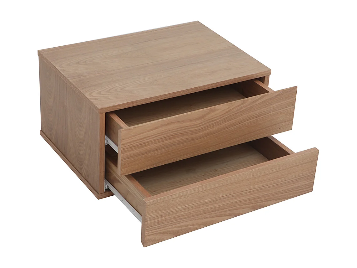 Design-Ablagekasten Holz 2 Schubladen MAX