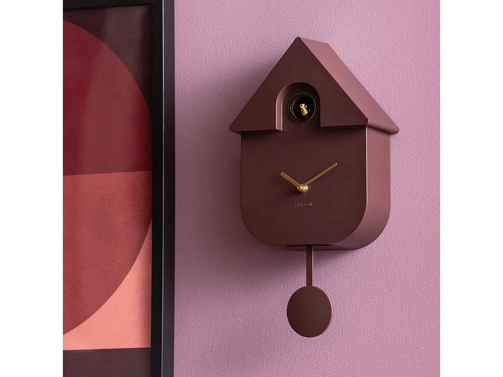 Horloge murale en ABS Modern Cuckoo Oro