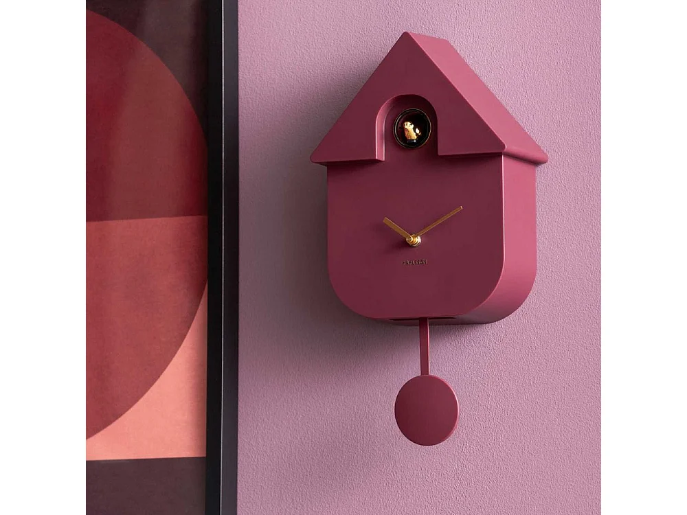 Horloge murale en ABS Modern Cuckoo Oro