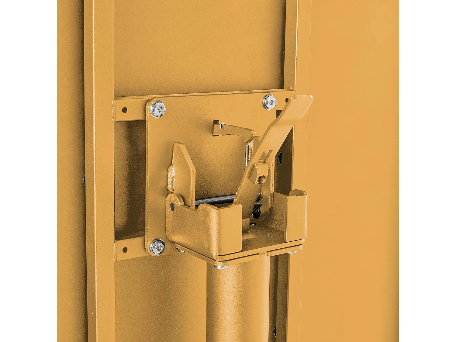 Table de jardin ronde bistrot avec plateau rabattable jaune - Palavas