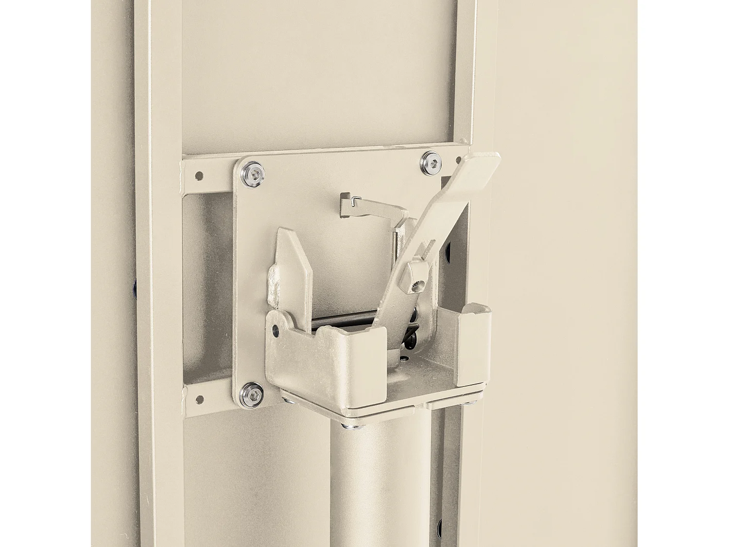 Table de jardin ronde bistrot avec plateau rabattable argile - Palavas