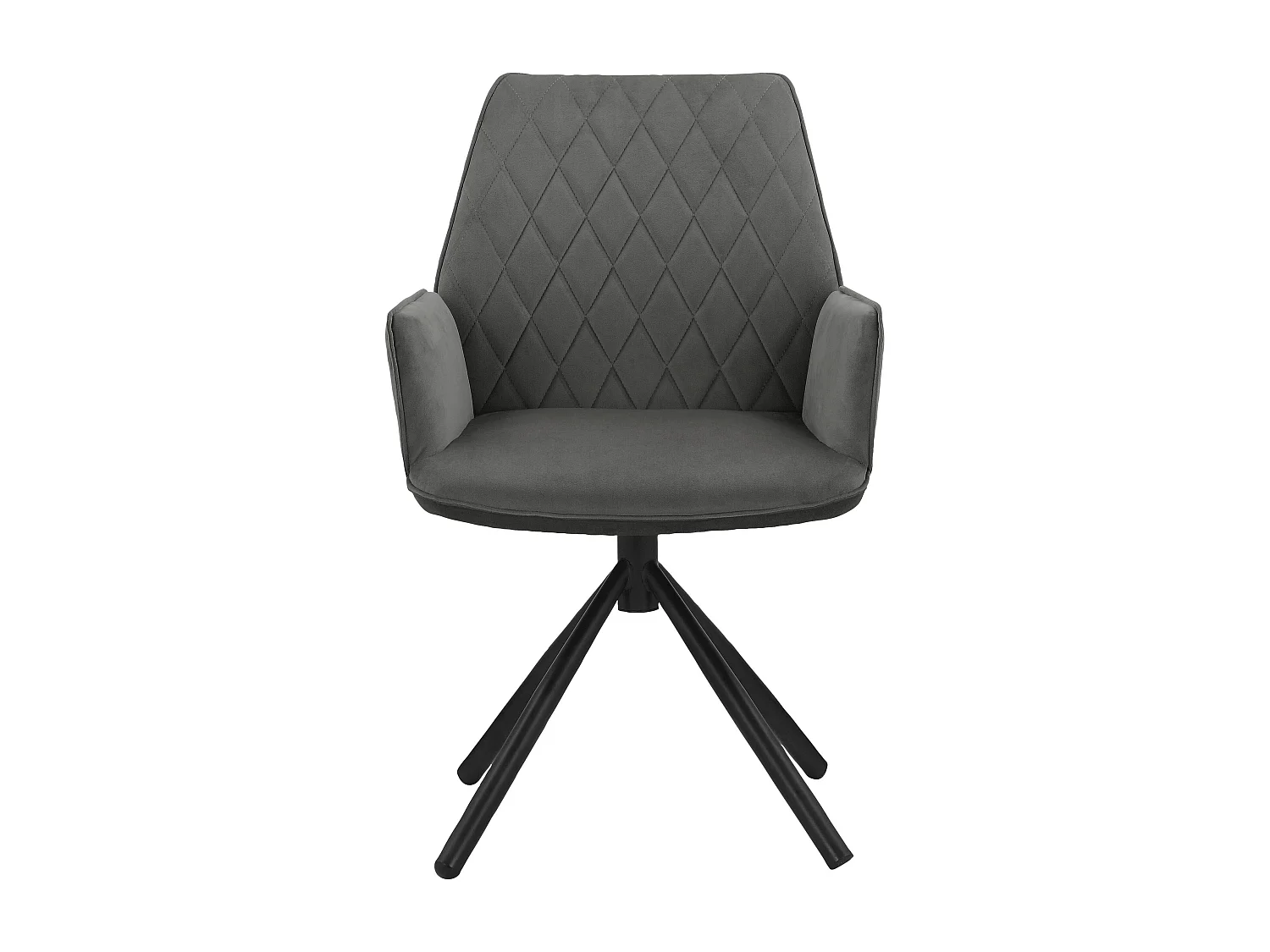 Preston|Chaise de salle à manger 2 Pack en tissu Anthracite