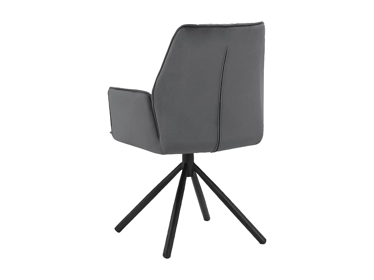 Preston|Chaise de salle à manger 2 Pack en tissu Anthracite