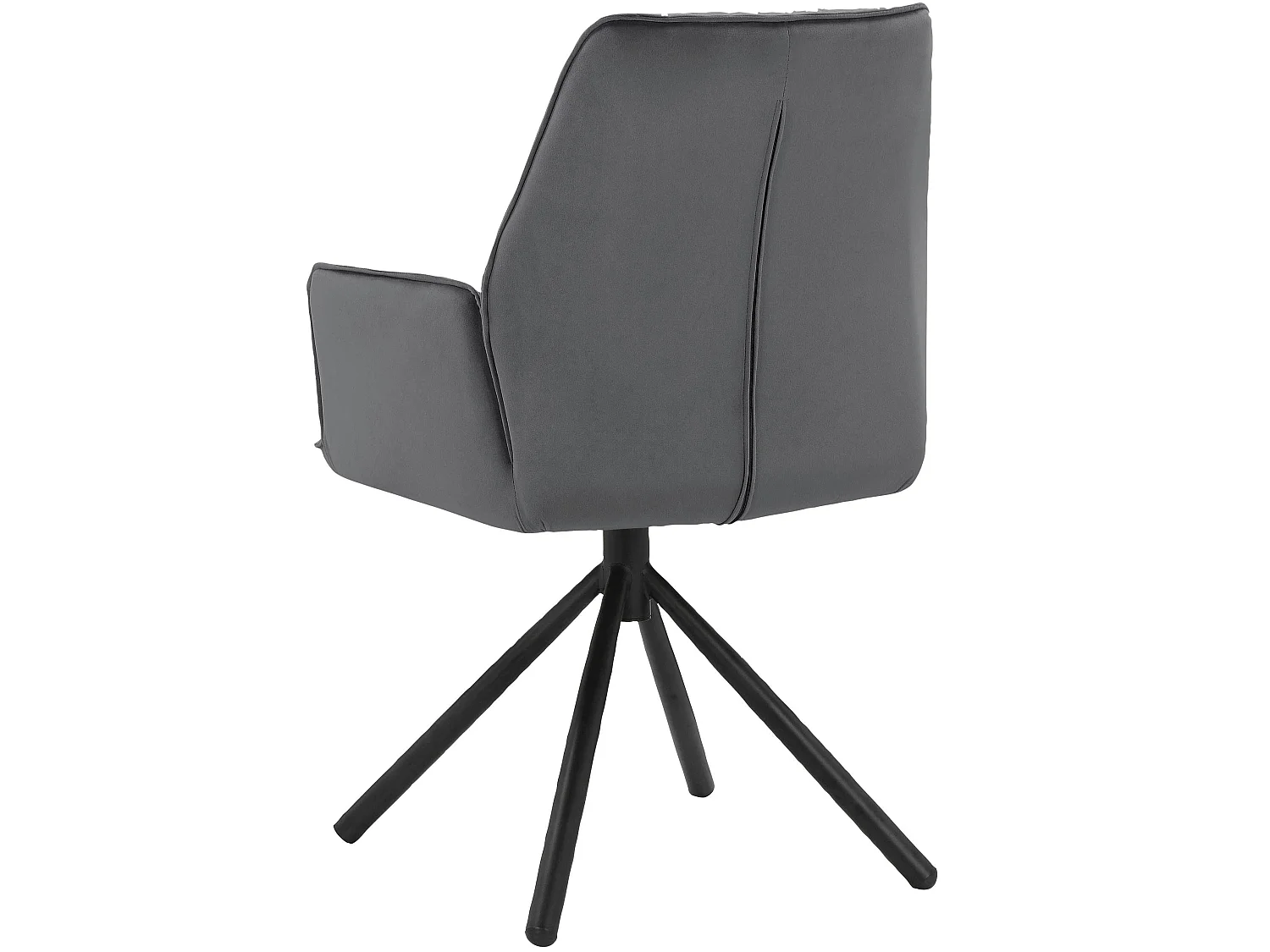 Preston|Chaise de salle à manger 2 Pack en tissu Anthracite