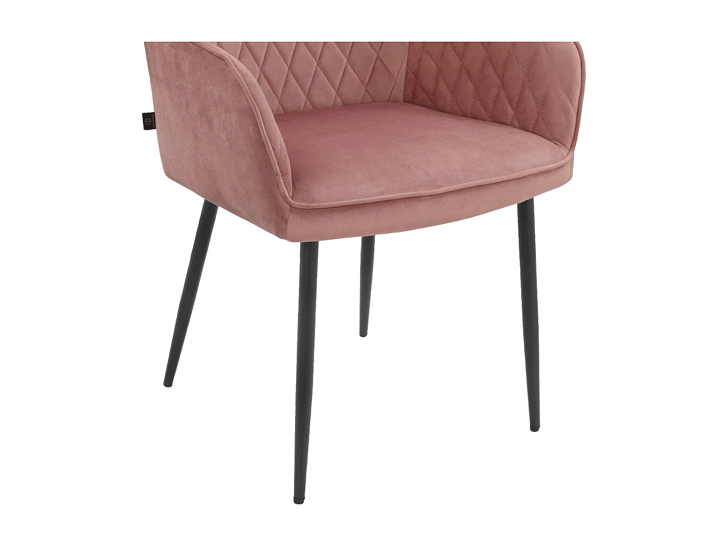 Elvira|Lot de 2 fauteuil en velours rose