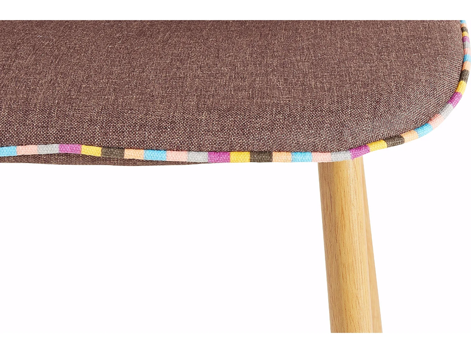 Aspen|Chaise 2 Pack en tissu Marron