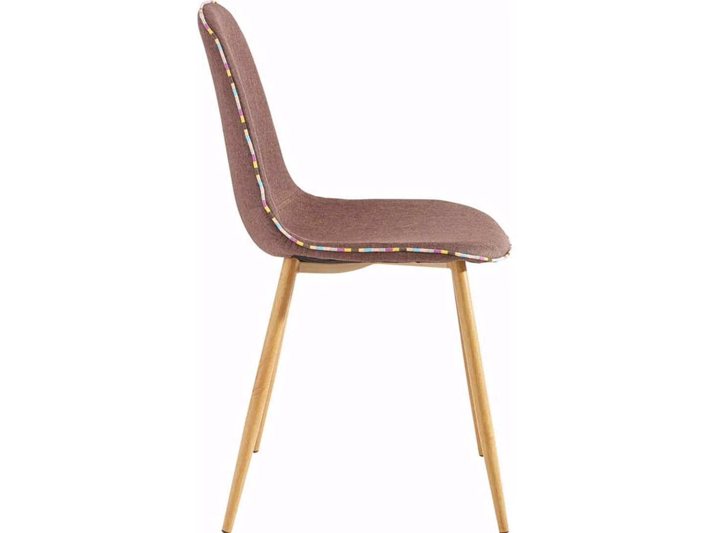 Aspen|Chaise 2 Pack en tissu Marron