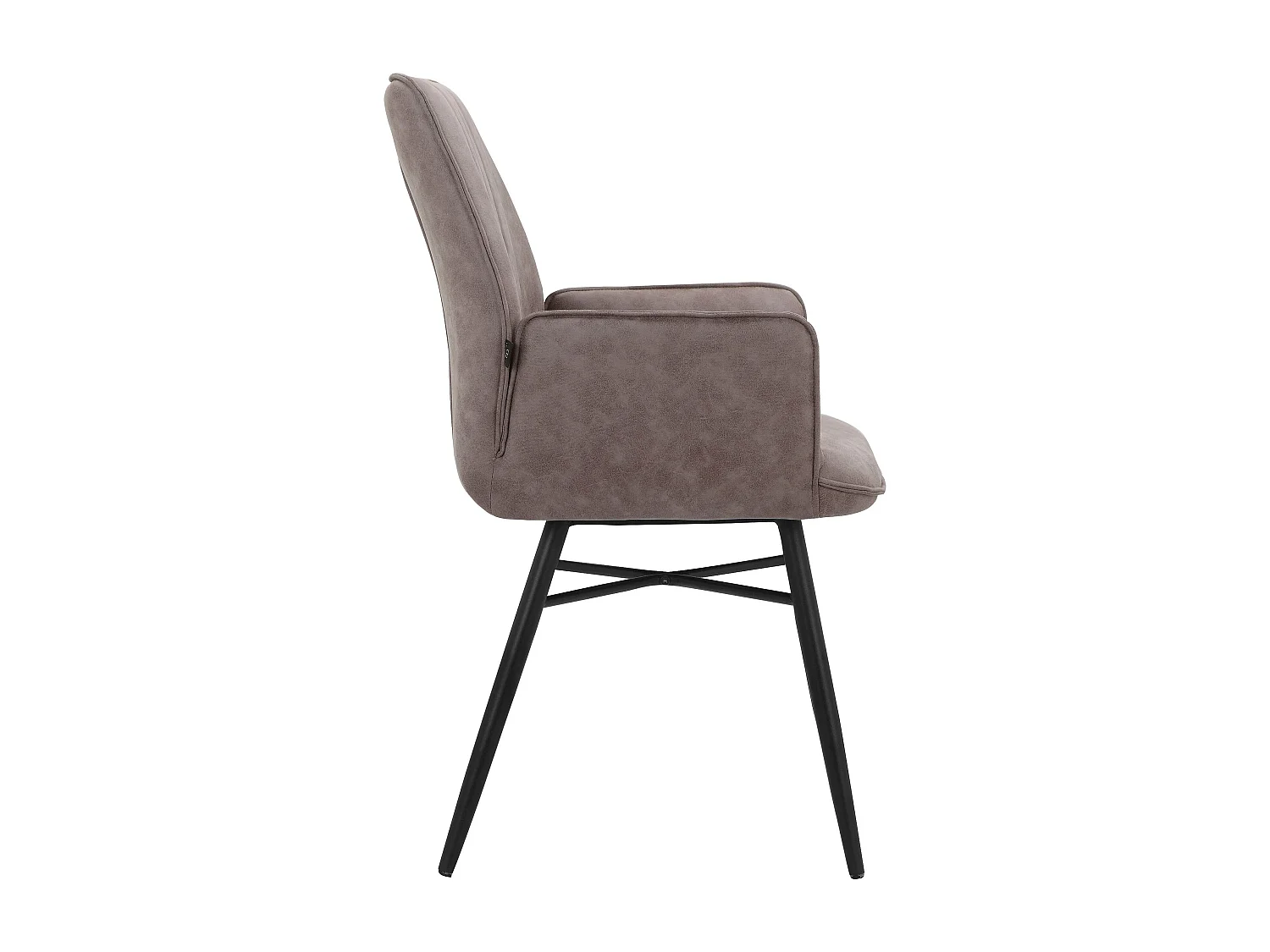 Anzo|Chaise de salle à manger 2 Pack en Microfibre Gris clair