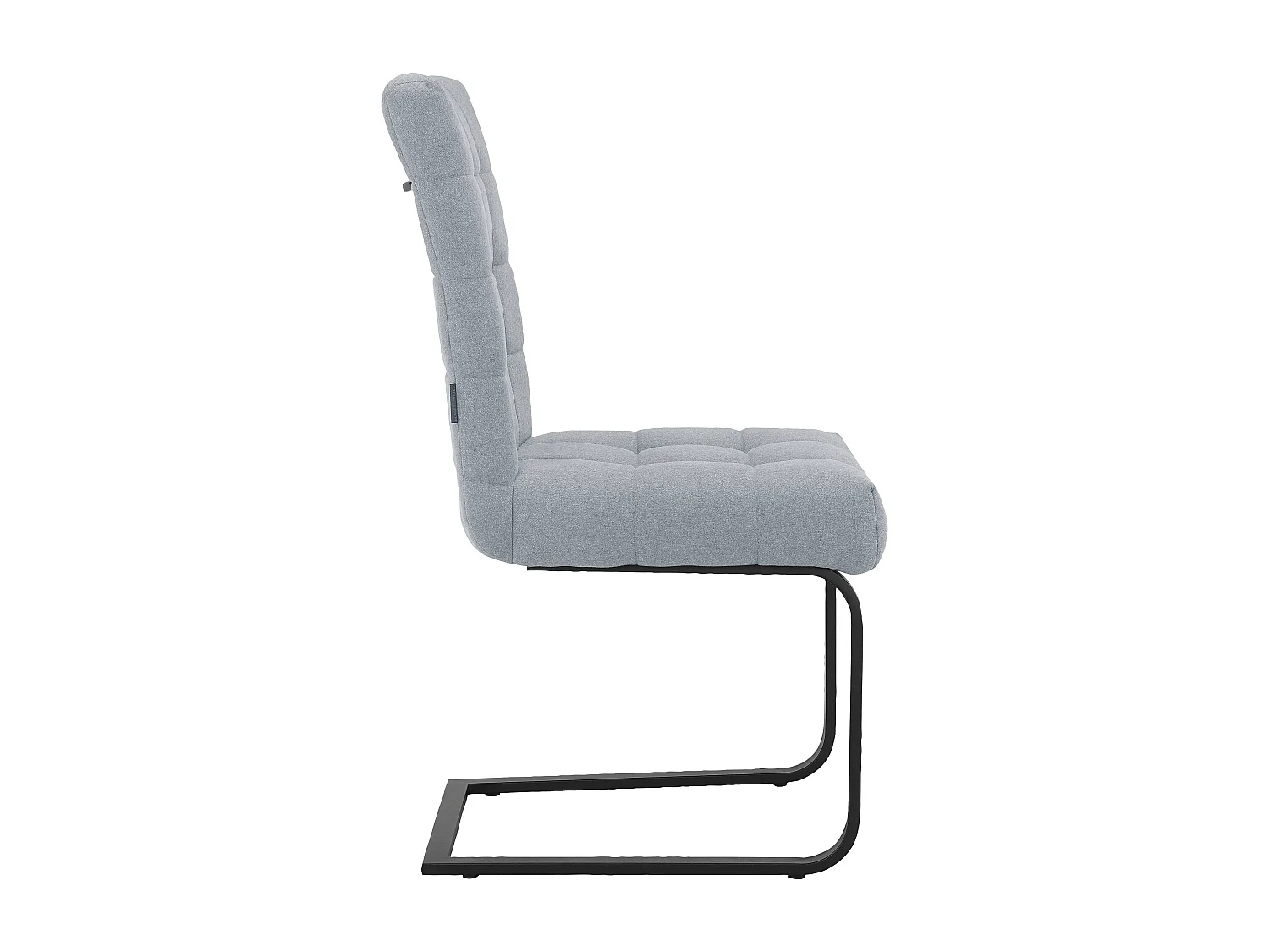 Terza|Lot de 2 chaises de salle à manger en tissu gris