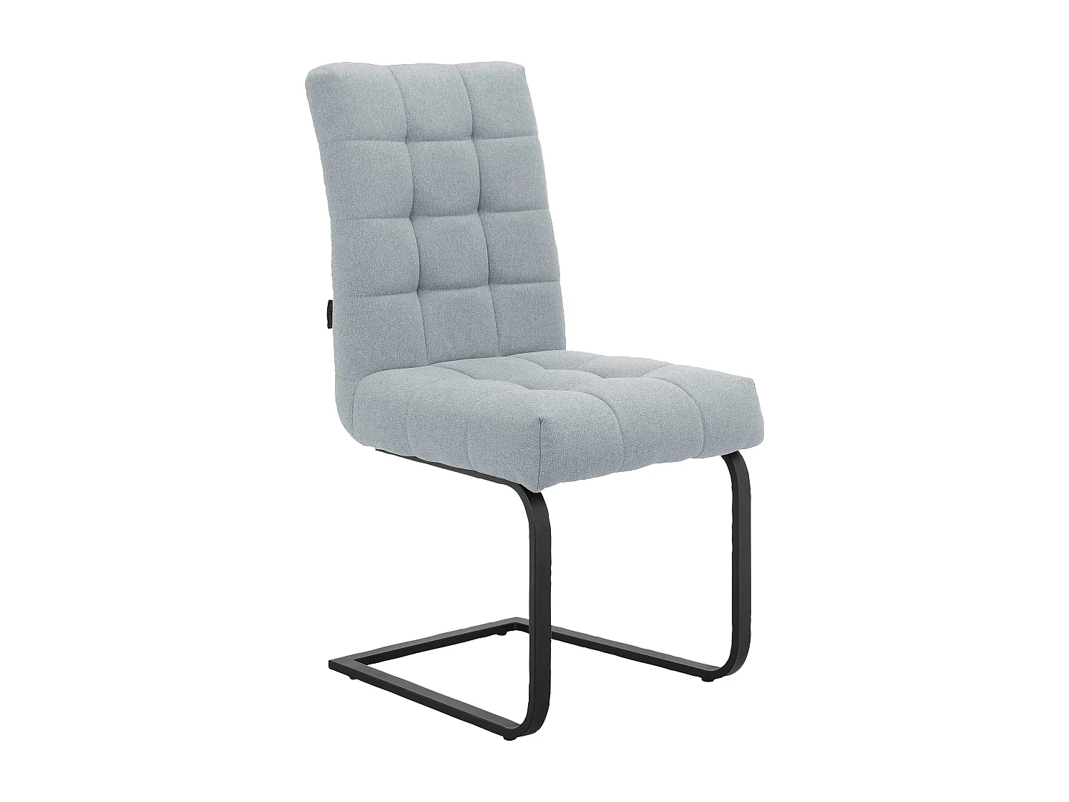 Terza|Lot de 2 chaises de salle à manger en tissu gris