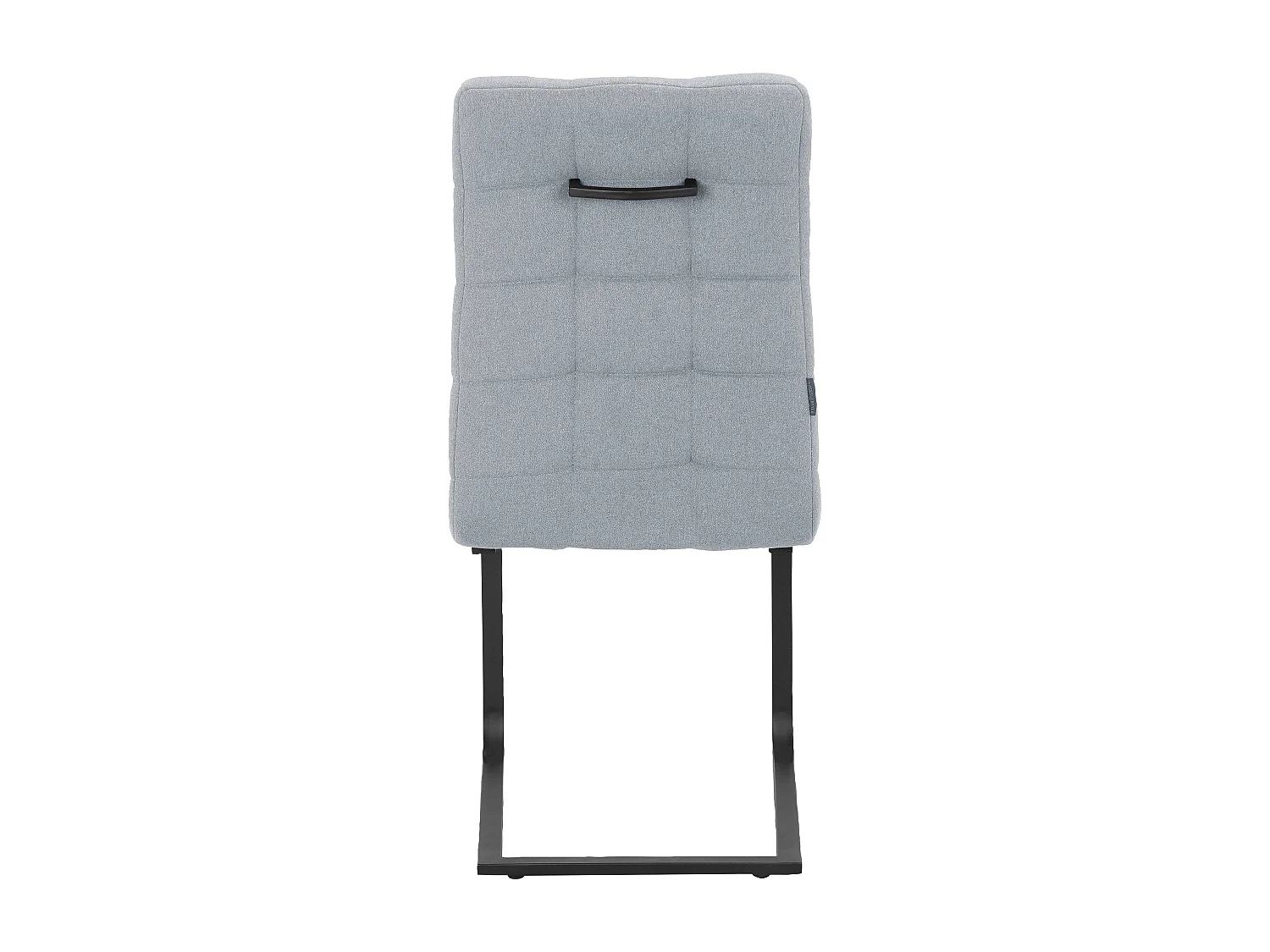 Terza|Lot de 2 chaises de salle à manger en tissu gris