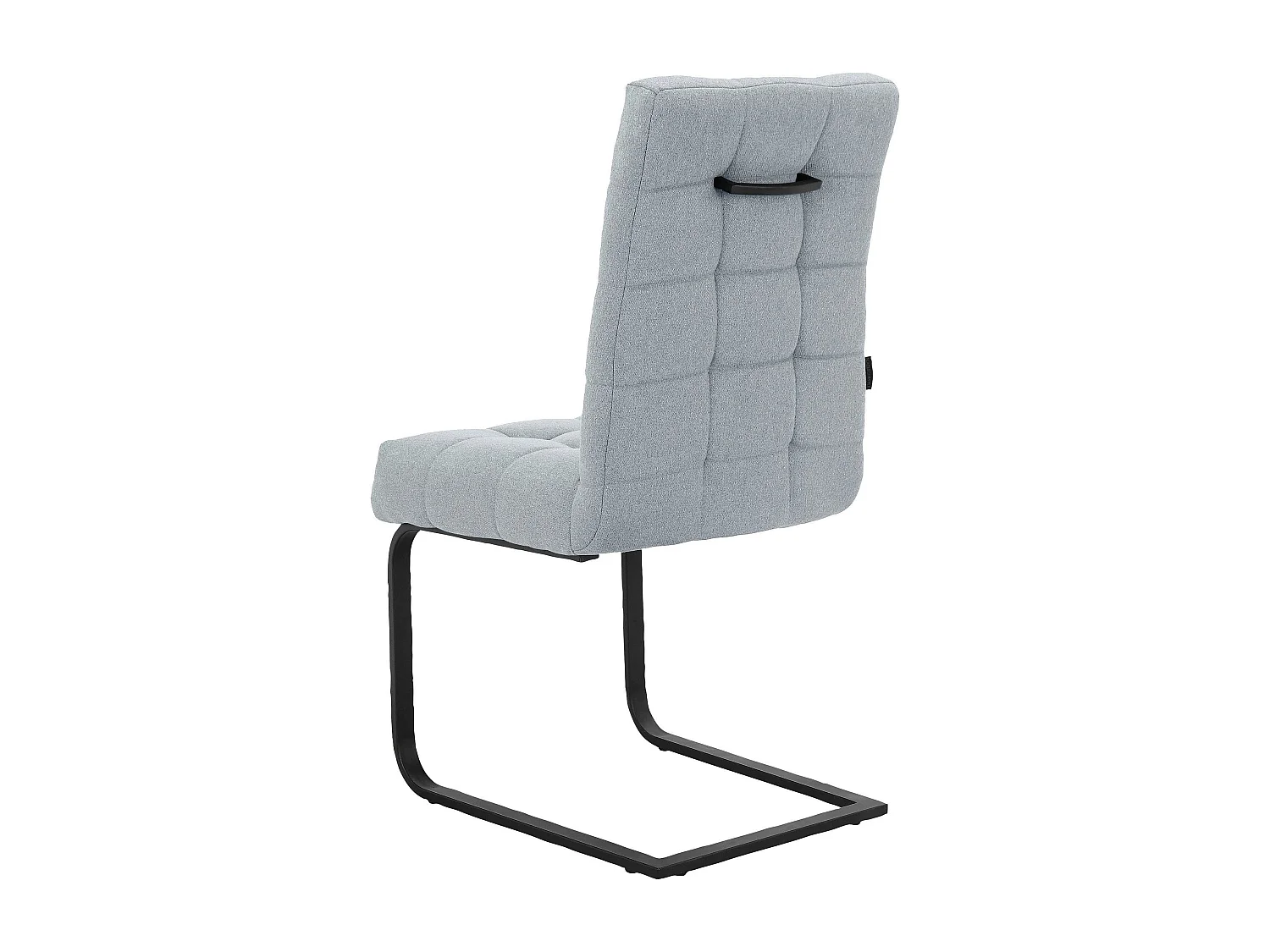 Terza|Lot de 2 chaises de salle à manger en tissu gris