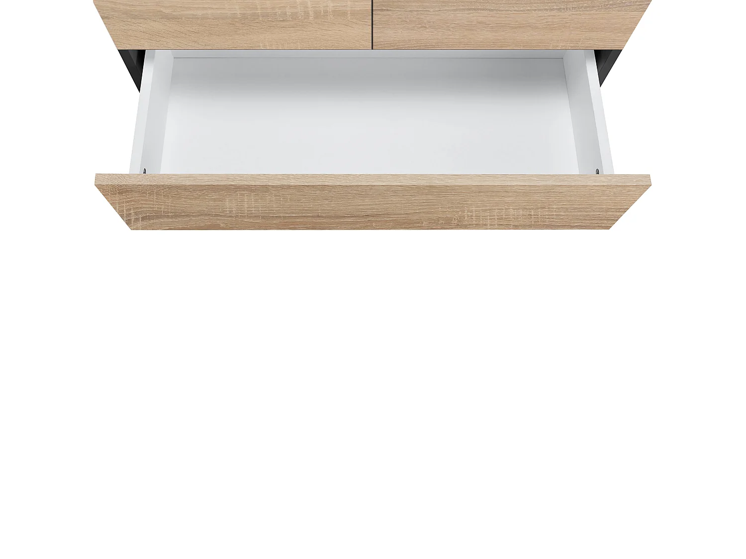 Wisla  | Meuble de salle de bain avec 4 portes 1 tiroir en aspect chêne anthracite