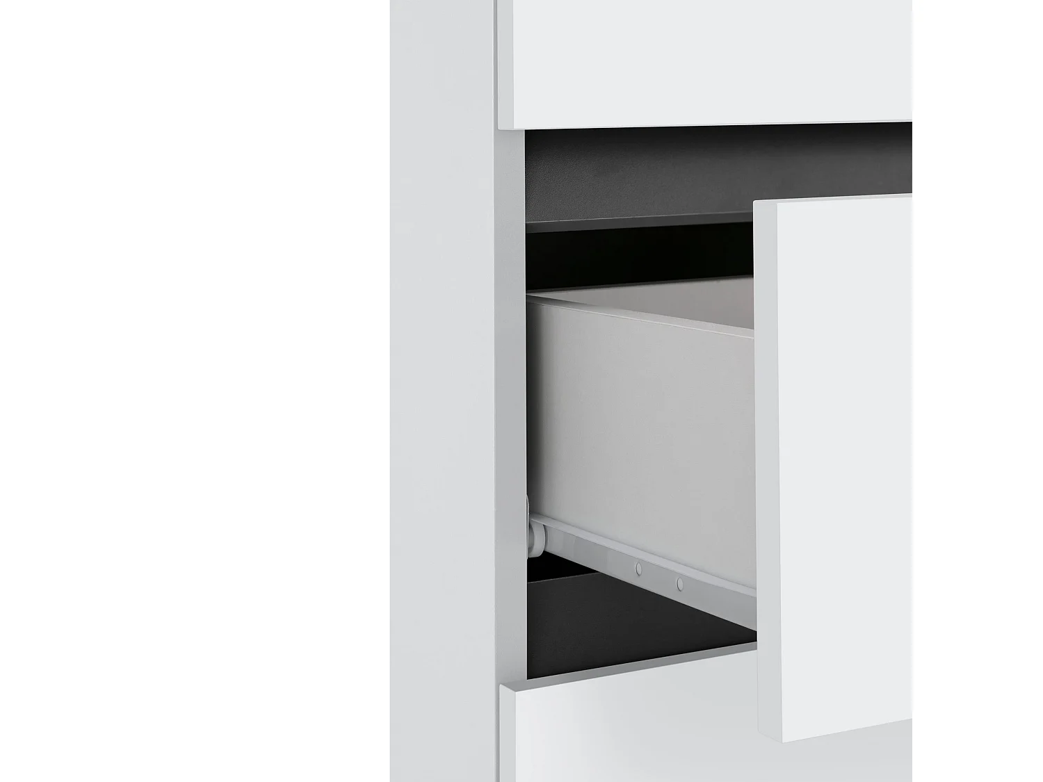 Wisla  | Meuble de salle de bain avec 4 portes 1 tiroir aspect bois blanc