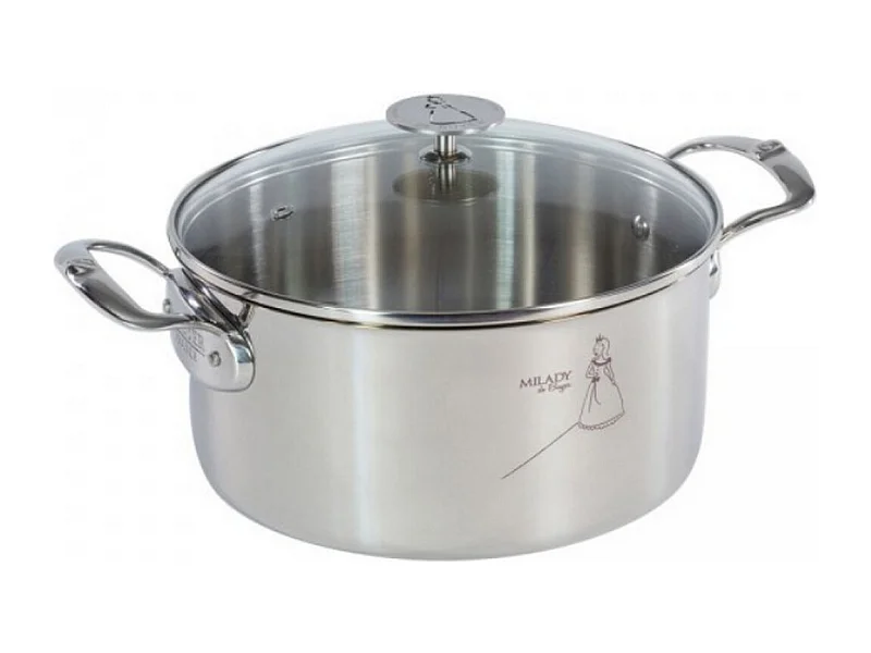 De Buyer Faitout inox 24cm + couvercle - 3427.24