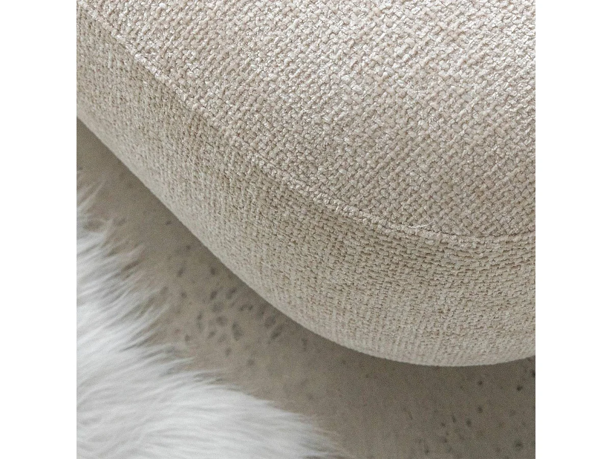 Banc en tissu écru Lola