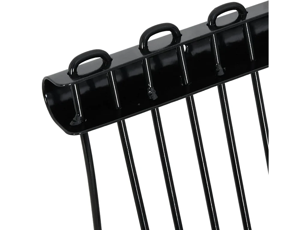 Fourche avec 18 dents noir acier