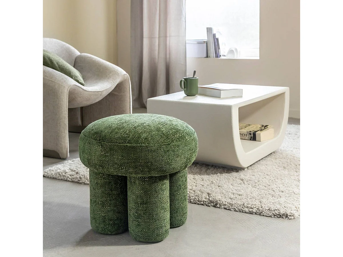 Petit tabouret en tissu Toby